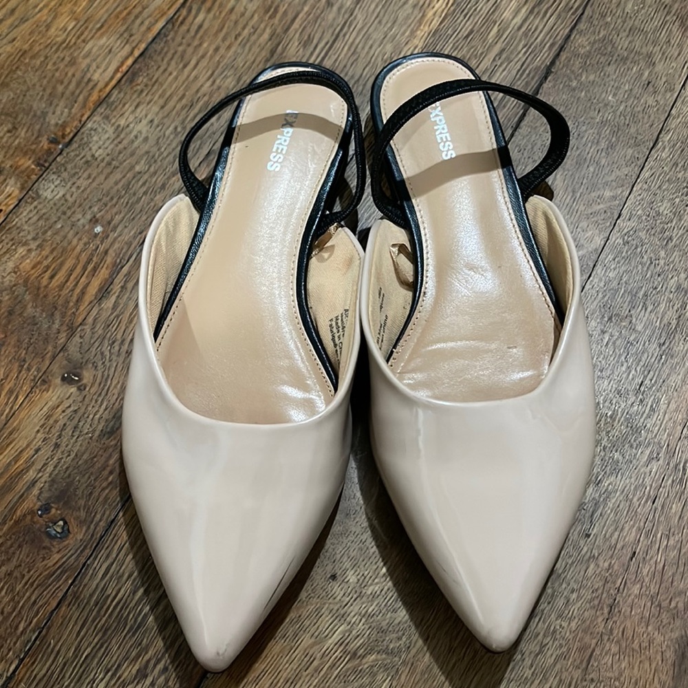 Point Toe Slingback flats